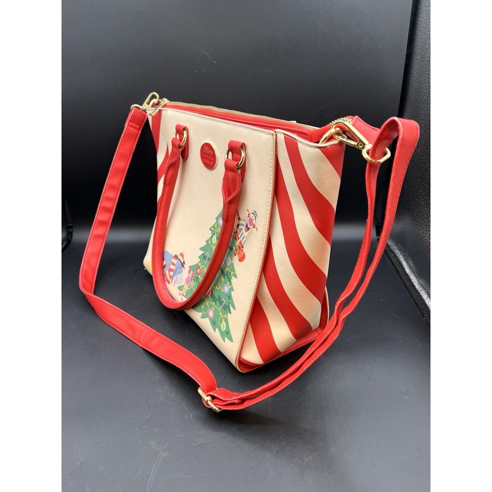 Her Universe Disney Winnie The Pooh Christmas Ornament Shoulder Tote Bag - Picture 4 of 16